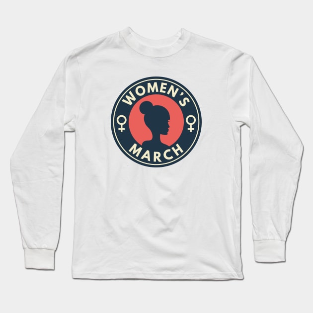 Women's March Long Sleeve T-Shirt by VectorPlanet